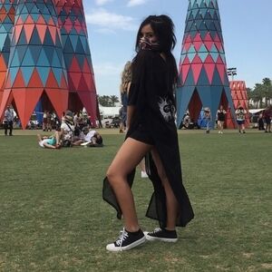 Boohoo Sun & Moon Black Mesh Kimono